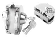 LLK-3 Single Door Lock (Key & Knob) Wall to Glass